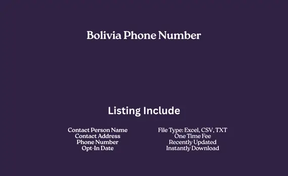 Bolivia phone number