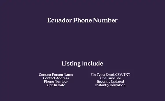 Ecuador phone number