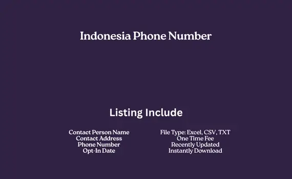 Indonesia phone number