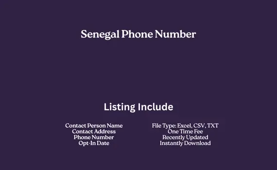 Senegal phone number